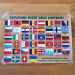Planche d'autocollans drapeau des pays d'europe pour voiture ou van